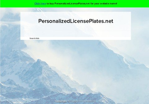 personalizedlicenseplates.net thumbnail
