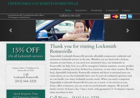 locksmithromeoville.net thumbnail