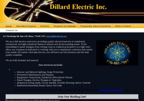 dillardelectric.net thumbnail