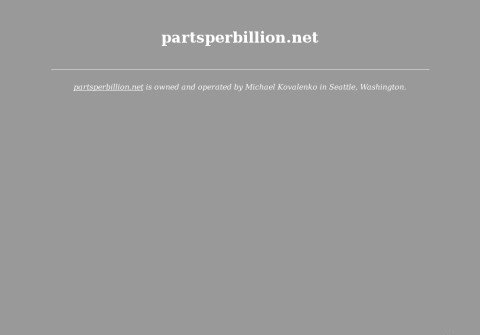 whois partsperbillion.net
