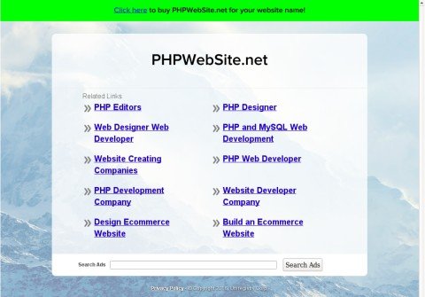 phpwebsite.net thumbnail