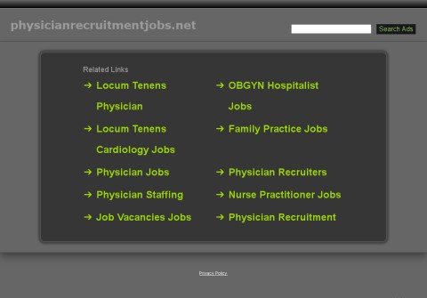 physicianrecruitmentjobs.net thumbnail