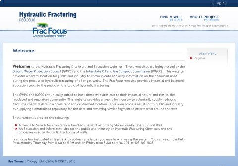 hydraulicfracturingdisclosure.net thumbnail