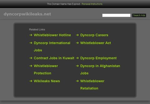 dyncorpwikileaks.net thumbnail