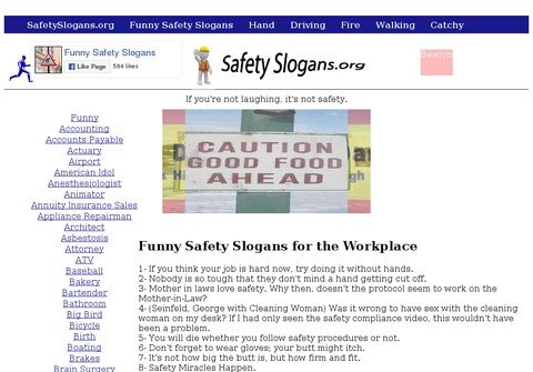 safetyslogans.org thumbnail