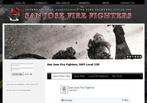 sanjosefirefighters.org thumbnail