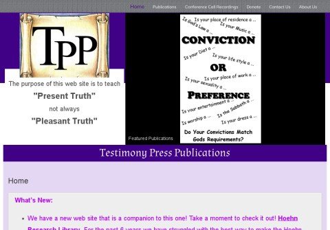 testimonypress.org thumbnail