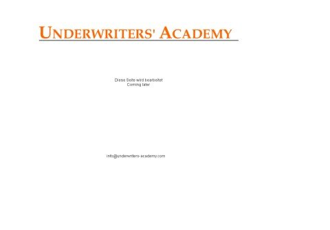 underwriters-academy.org thumbnail