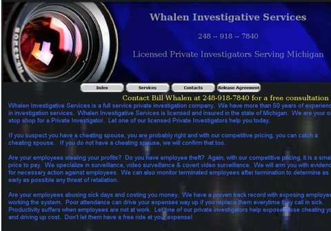 whaleninvestigations.net thumbnail