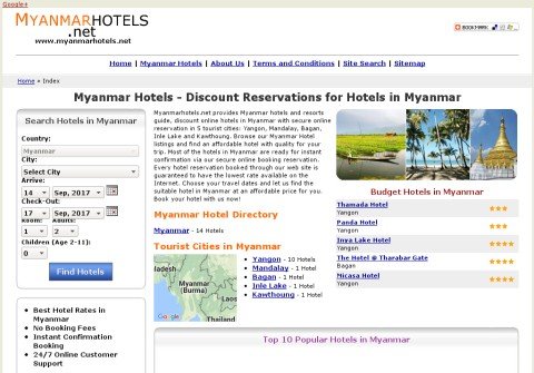 myanmarhotels.net thumbnail