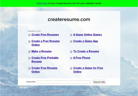 createresume.com thumbnail