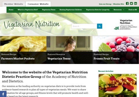 vegetariannutrition.net thumbnail