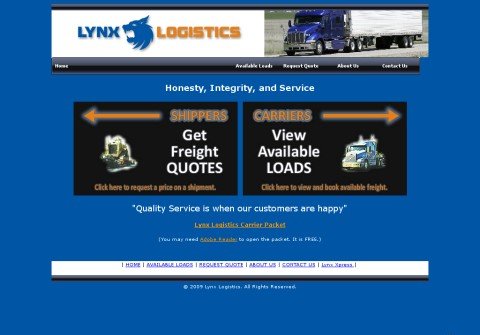 lynx-logistics.com thumbnail