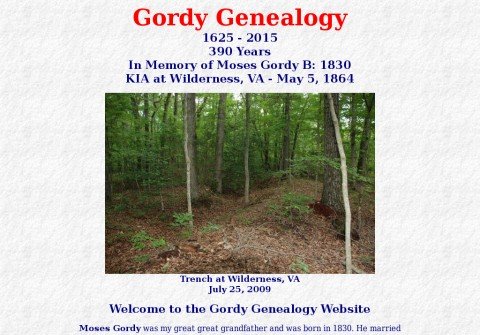 gordygenealogy.com thumbnail