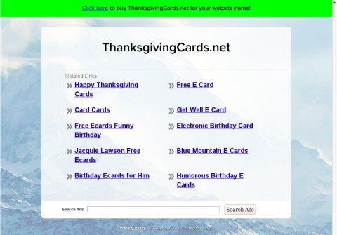 thanksgivingcards.net thumbnail