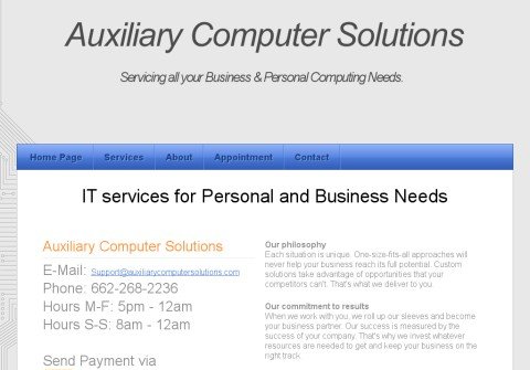 auxiliarycomputersolutions.com thumbnail