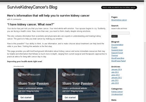 kidneycancerblog.com thumbnail
