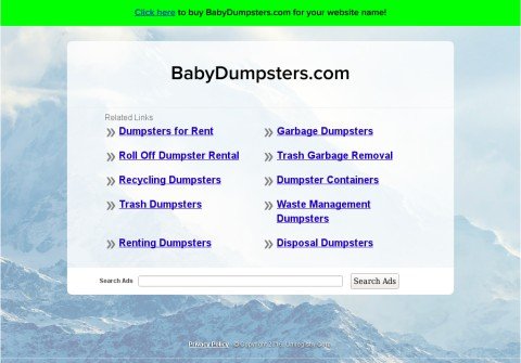 babydumpsters.com thumbnail