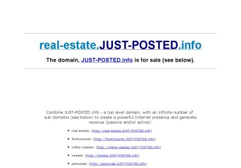 real-estate-just-posted.com thumbnail