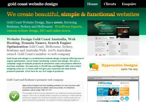 goldcoastwebsitedesign.com thumbnail