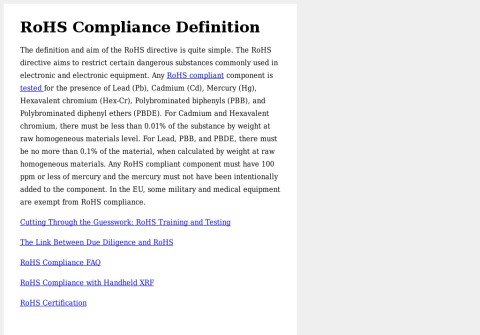 rohscompliancedefinition.com thumbnail