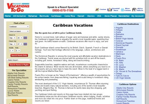 carribeantravelpackages.com thumbnail