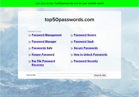 top50passwords.com thumbnail