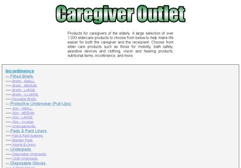 caregiveroutlet.com thumbnail