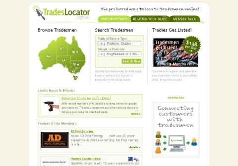 tradeslocator.com thumbnail
