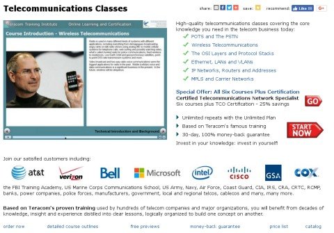 telecommunications-classes.com thumbnail