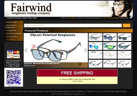 fairwindsunglasses.com thumbnail