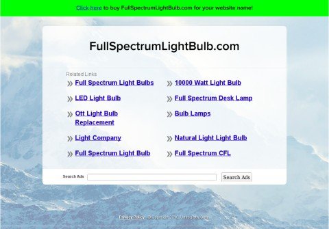 fullspectrumlightbulb.com thumbnail